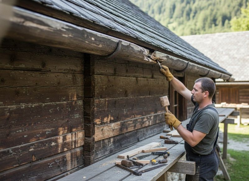 Church Gutter Repair detail