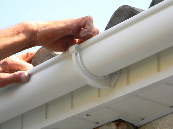 Plastic Gutter Repair in Davis