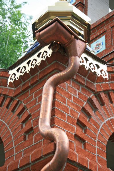Church Downspout Installation in Davis